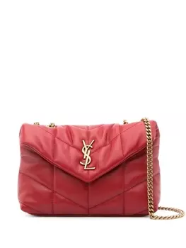 Saint Laurent мини-сумка на плечо Puffer Toy, красный