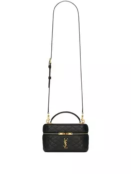 Saint Laurent мини-сумка с логотипом, черный