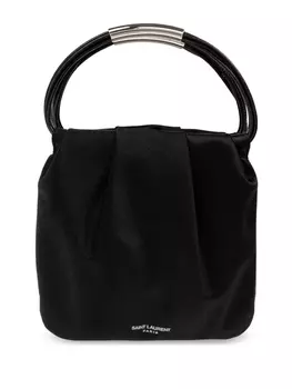 Saint Laurent мини-сумка с логотипом, черный