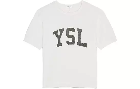 Мужская футболка Saint Laurent, белый