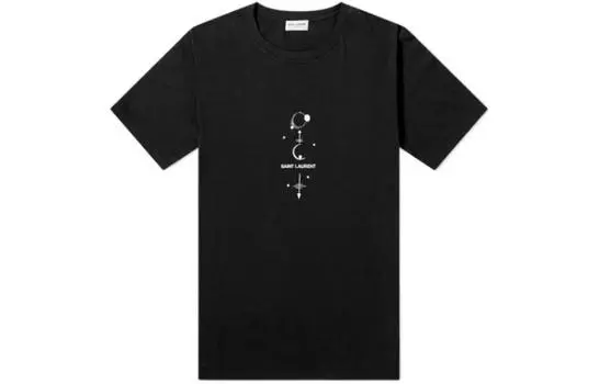 SAINT LAURENT Мужская футболка, цвет Black