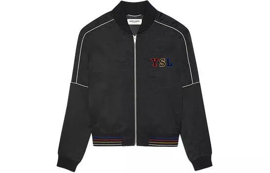 Куртка мужская Saint Laurent с логотипом, черный