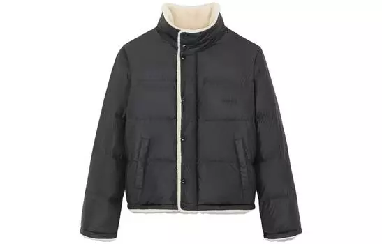 Куртка мужская Saint Laurent Puff Down Shearling-lined, черный