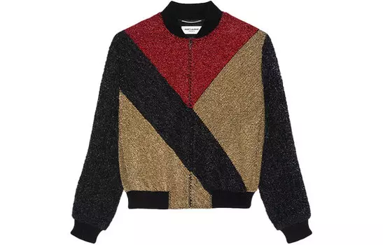 Куртка мужская Saint Laurent, черный / золотой / красный