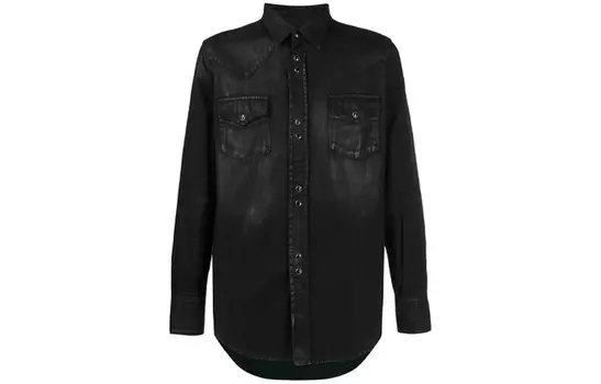 SAINT LAURENT Мужская рубашка, цвет Black