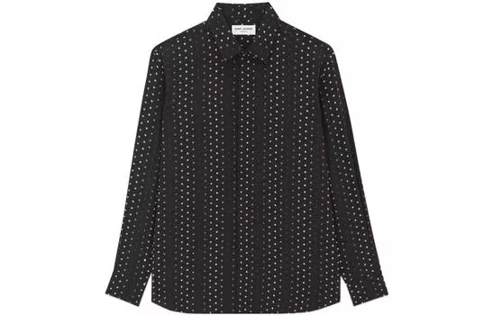 SAINT LAURENT Мужская рубашка, цвет Black