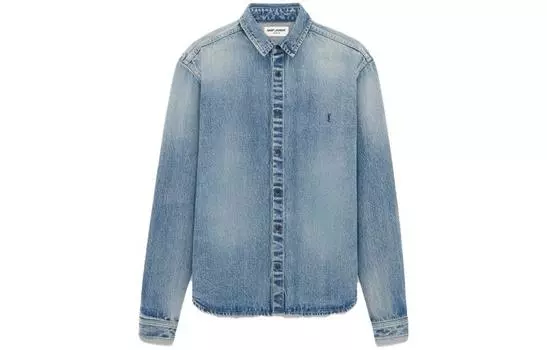 Рубашка мужская Saint Laurent Cassandre, синий