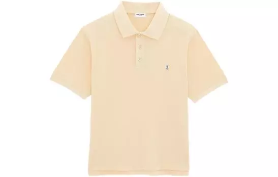 Рубашка-поло мужская Saint Laurent, бежевый