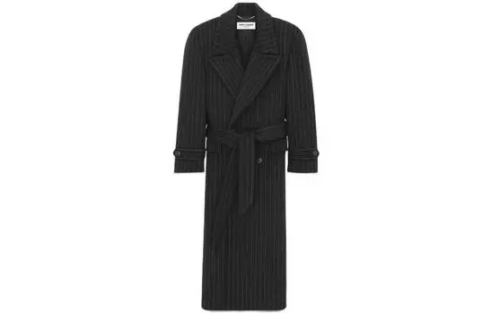 SAINT LAURENT Мужское пальто, цвет Black