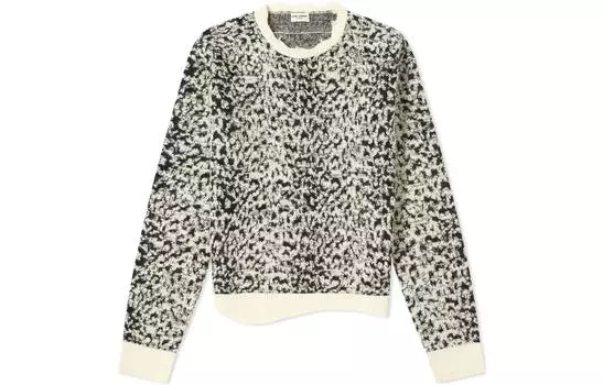 SAINT LAURENT Мужской Свитер, цвет Black/White