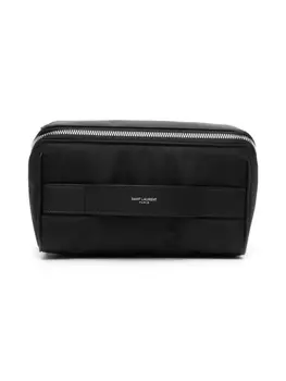 Saint Laurent несессер с логотипом, черный