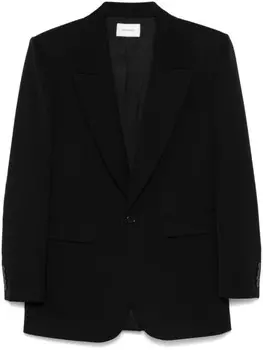 Saint Laurent однобортный пиджак, черный