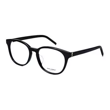 SAINT LAURENT Овальные оправы для очков Plate Frame, женские, черные