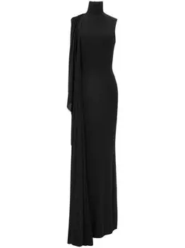 Saint Laurent платье с драпировкой