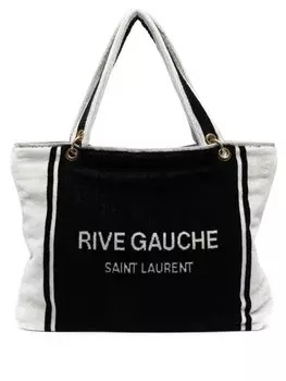Saint Laurent пляжная сумка Rive Gauche, черный