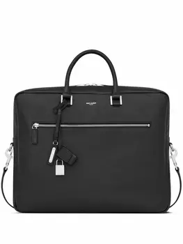 Saint Laurent портфель с логотипом, черный