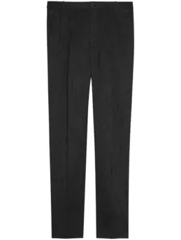 Saint Laurent прямые брюки, черный