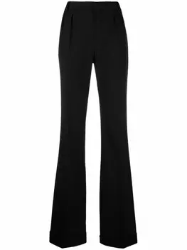 Saint Laurent прямые брюки строгого кроя, черный