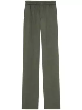 Saint Laurent прямые брюки, зеленый