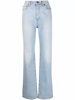 Saint Laurent прямые джинсы, синий