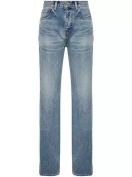 Saint Laurent прямые джинсы, синий
