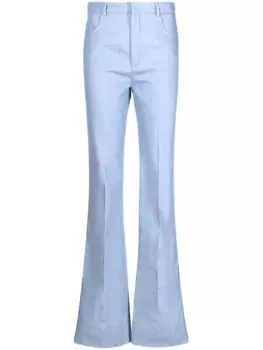 Saint Laurent расклешенные джинсы, синий