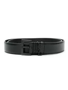 Saint Laurent ремень с логотипом, черный