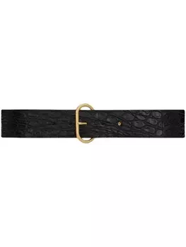 Saint Laurent ремень с пряжкой, черный