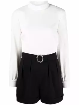 Saint Laurent ромпер с открытой спиной, белый