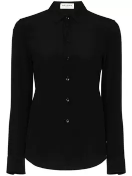 Saint Laurent рубашка на пуговицах, черный