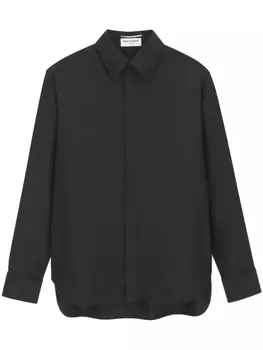 Saint Laurent рубашка на пуговицах, черный
