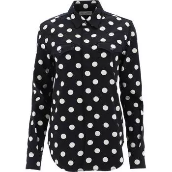 SAINT LAURENT Рубашка женская черная