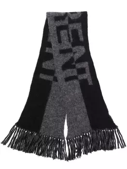 Saint Laurent шарф с логотипом, черный