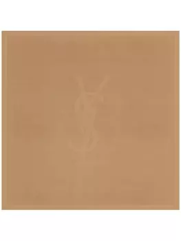 Saint Laurent шелковый платок Cassandre, коричневый