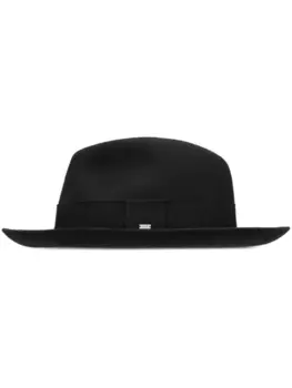 Saint Laurent шерстяная шляпа-федора, черный