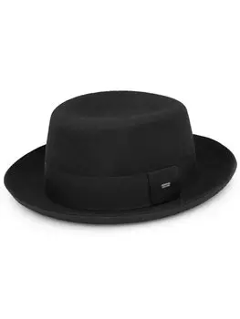 Saint Laurent шерстяная шляпа Trilby, черный