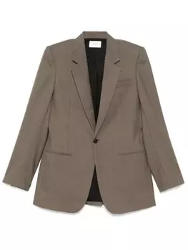 Saint Laurent шерстяной блейзер, коричневый