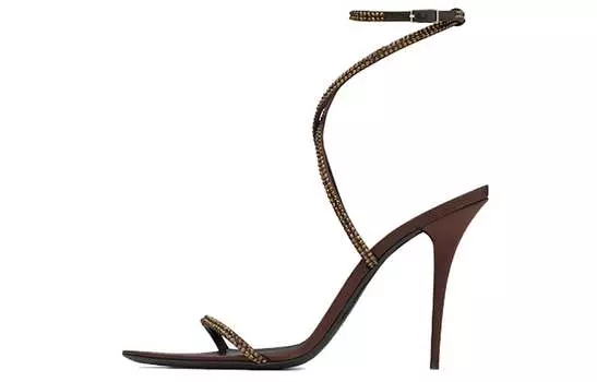 Сандалии женские Saint Laurent Ava, коричневый