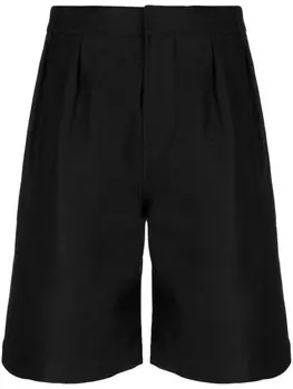 Saint Laurent шорты строгого кроя, черный