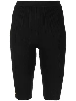 Saint Laurent шорты в рубчик, черный