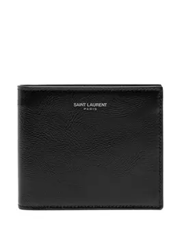 Saint Laurent складной кошелек, черный