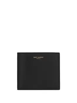 Saint Laurent складной кошелек, черный