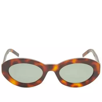 Saint Laurent Солнцезащитные очки SL M136, коричневый