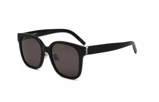 Солнцезащитные очки Saint Laurent с эмблемой логотипа, черный