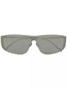 Saint Laurent солнцезащитные очки в квадратной оправе, серый