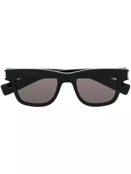 Saint Laurent солнцезащитные очки в квадратной оправе, черный