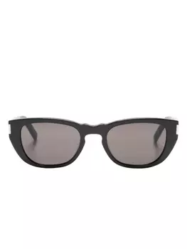 Saint Laurent солнцезащитные очки в квадратной оправе, черный