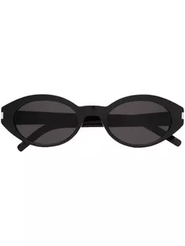 Saint Laurent солнцезащитные очки в оправе 'кошачий глаз', черный