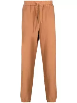Saint Laurent спортивные брюки с кулиской, нейтральный цвет