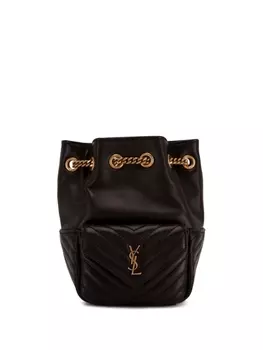 Saint Laurent стеганая сумка-ведро Joe, черный